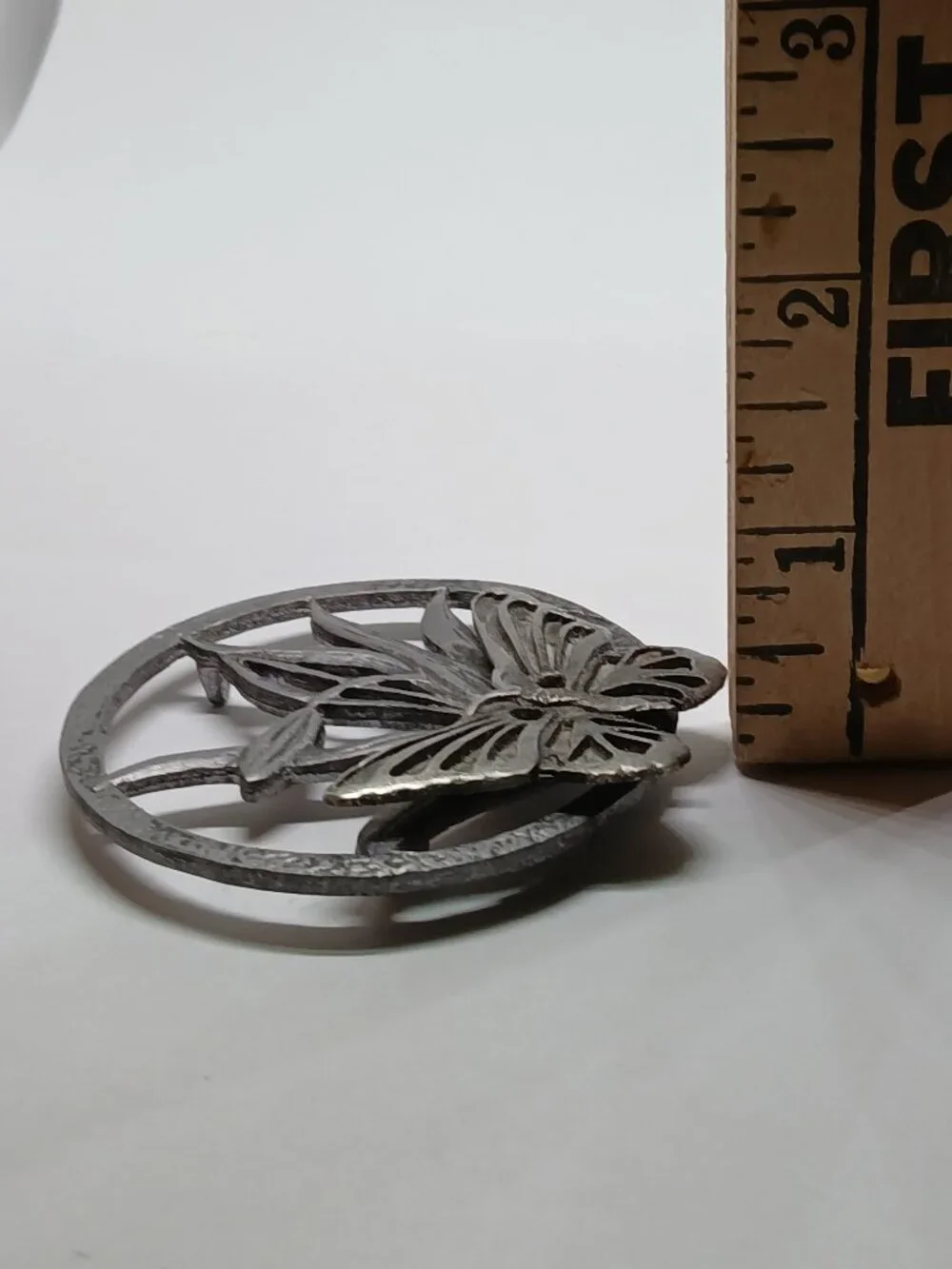 Vintage Metzke Pewter 1975 Trinket Potpurri Candle Jar Lid 2.5